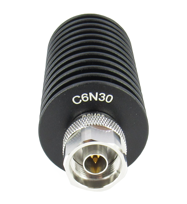 C6N30 N Termination Male 30W 6Ghz VSWR 1.25 Brass N Clearance
