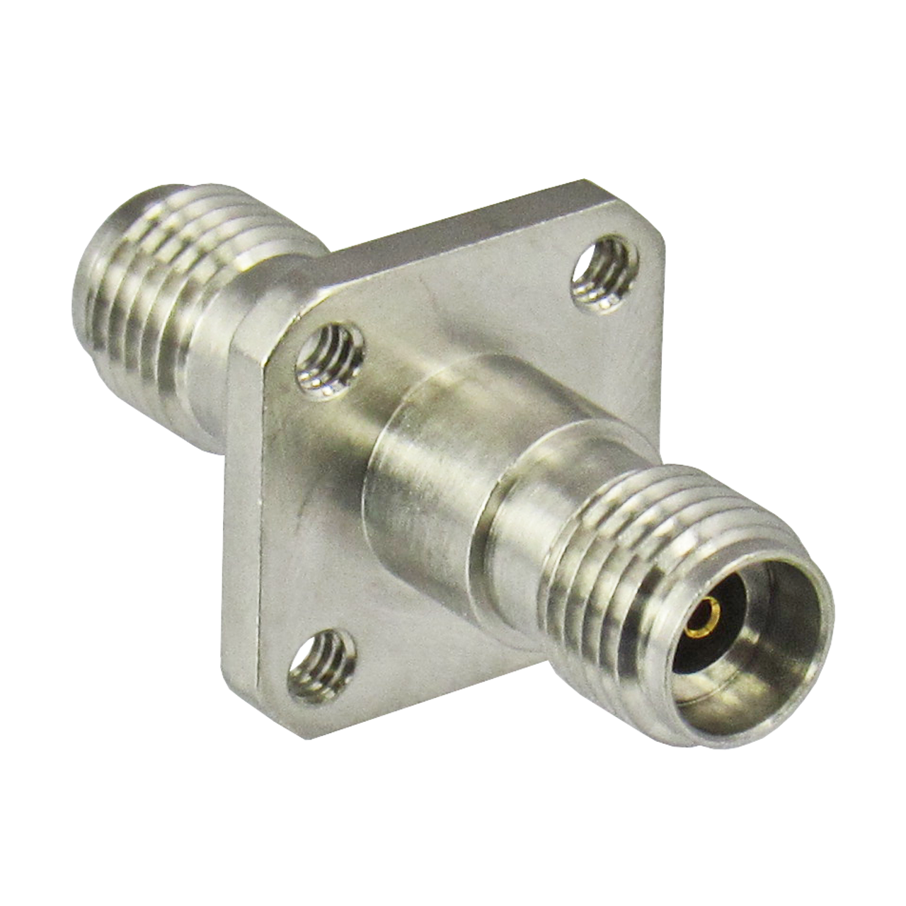 C7069 2.92/Female to 2.92/Female Flange Adapter with Tapped Holes Centric RF