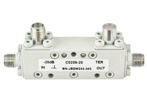 C0208-6 SMA/Female's 2-8 Ghz 6 dB Coupler Centric RF