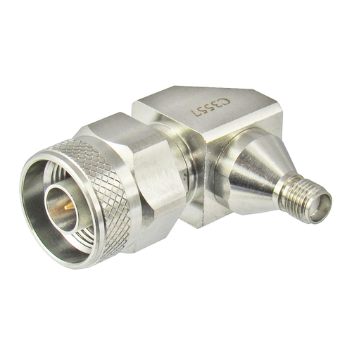 C3557 N/Male to SMA/Female 18 Ghz Right Angle Adapter Centric RF