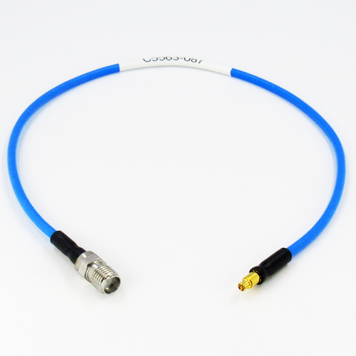C5563-086-XX Custom Cable MiniSMP/Female to SMA/Female 086 Flexible 12GHz Centric RF