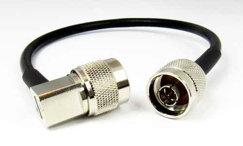 C5070-250-XX 91-120 inches Custom N Male to Male R Angle CRF240 Cable Centric RF