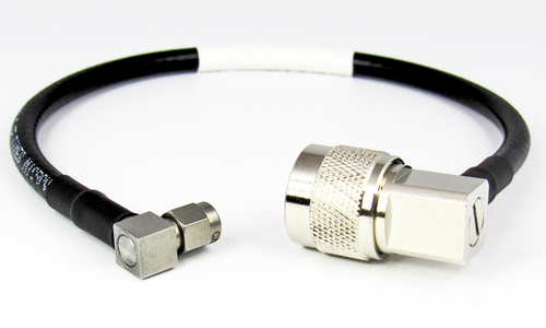 C7073-250-XX Custom N Male Right Angle to SMA Male Right Angle CRF240 Cable Centric RF