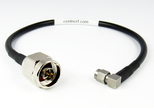 C5073-223-XX Custom N/Male to SMA/Male Right Angle RG223 Cable Centric RF