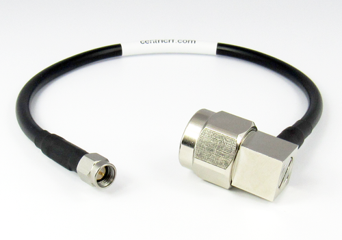 C5370-223-XX Custom N/Male Right Angle to SMA/Male RG223 Cable Centric RF