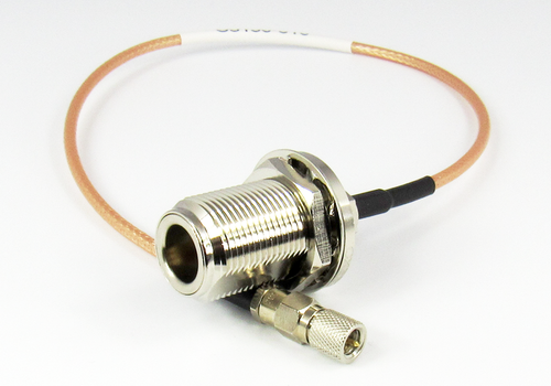 C5156-316-XX Custom 10-32/Male to N/Female Bulkhead RG316 Cable Centric RF