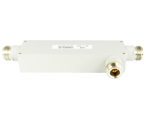 C0840N-20 Type N Female Coupler 800-4000 MHz 0.5 db Ins Loss VSWR 1.3i/o