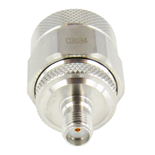 C3534 SMA Female to N Male Adapter 11Ghz VSWR 1.15 S Steel