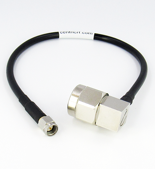 C5370-058-XX Custom Cable SMA/Male to N/Male Right Angle RG58 Centric RF