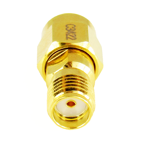 C3422 SMA Male/Female  Adapter 18ghz VSWR 1.15  Au  Plated S Steel 