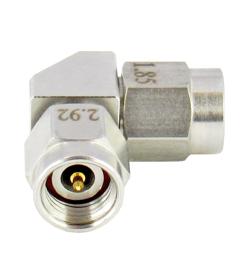 C8145 1.85mm Male to 2.92mm Male Right Angle Adapter VSWR 1.15 40Ghz S Steel