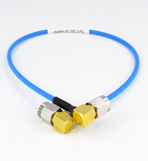 C7373-088-XX Custom Cable SMA/Male Right Angle to SMA/Male Right Angle CRF086 Semiflex Centric RF