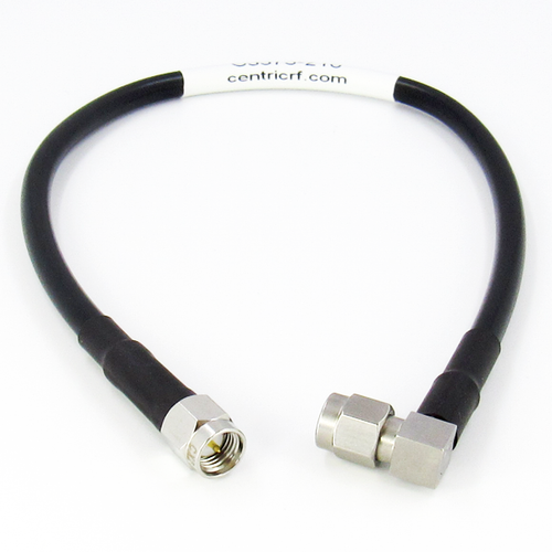 C5373-210-XX Custom Cable SMA/Male to SMA/Male Right Angle CRF200 6ghz Centric RF