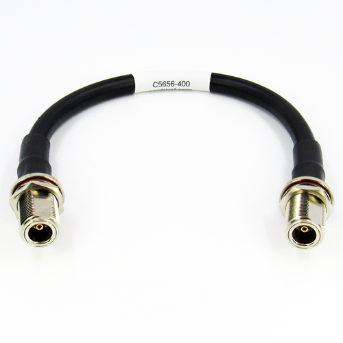 C5656-400-XX Custom Cable N/Female Bulkhead to N/Female Bulkhead LMR400 6GHz Centric RF