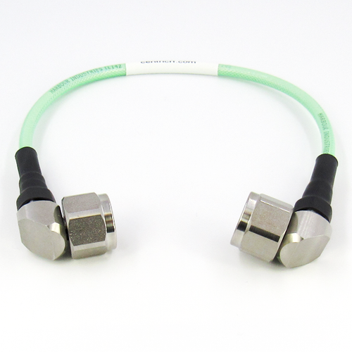 C7070-143-XX Custom Cable N/Male Right Angle to N/Male Right Angle Low Loss Phase Stable LL142 18Ghz Centric RF