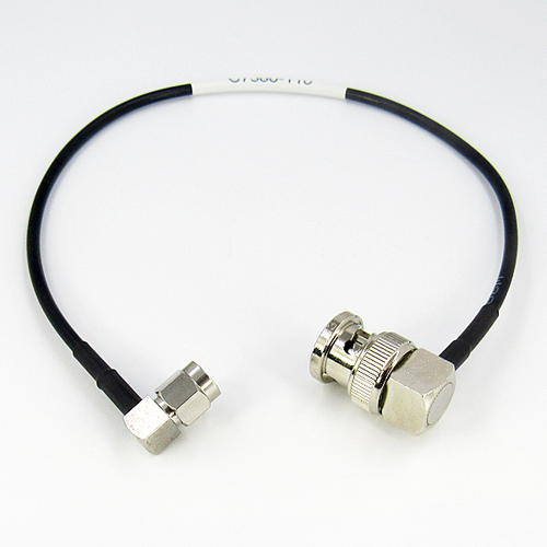 C7380-110-XX Custom Cable BNC/Male Right Angle to SMA/Male Right Angle CRF100 3Ghz Centric RF