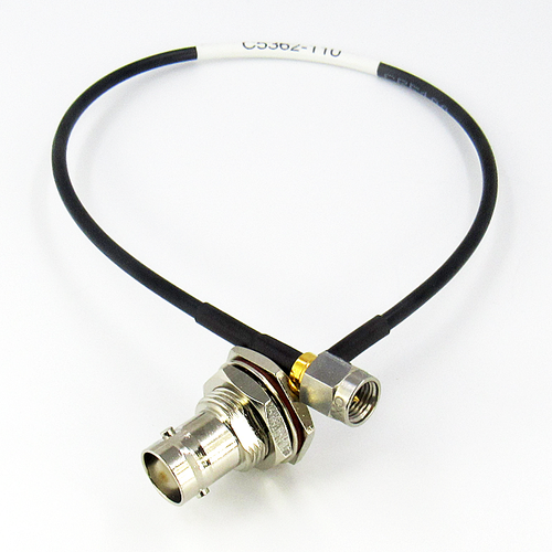 C5362-110-XX Custom Cable BNC/Female Bulkhead to SMA/Male CRF100 3Ghz Centric RF