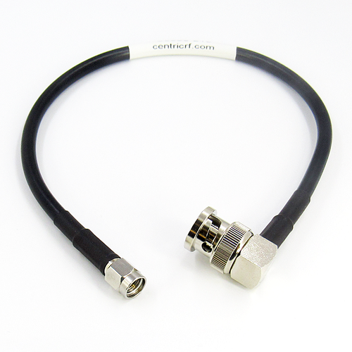 C5380-210-XX Custom Cable BNC/Male Right Angle to SMA/Male CRF200 3ghz Centric RF