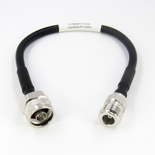 C5065-050-XX N/Male to N/Female .250 Superflexible Corrugated Low PIM Custom Cable 160dBc 6Ghz Centric RF