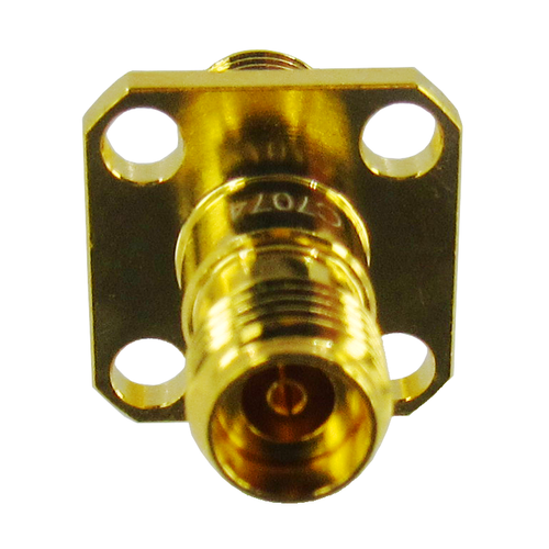 C7074 2.92mm Flange  F/F  VSWR 1.15 40Ghz  0.98" OAL Thru Mounting Holes Au Plating