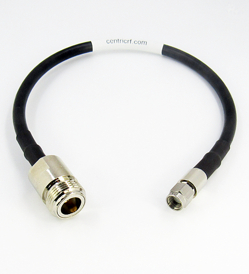 C6593-250-XX Custom Cable N/Female to SMA/Male Reverse Polarity CRF240 6Ghz Centric RF