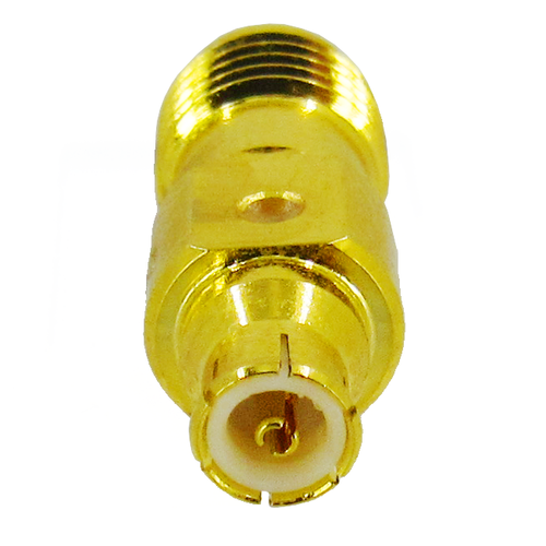 C9955 MMBX Plug to SMA Female Snap On Adapter 12.4 Ghz VSWR 1.3