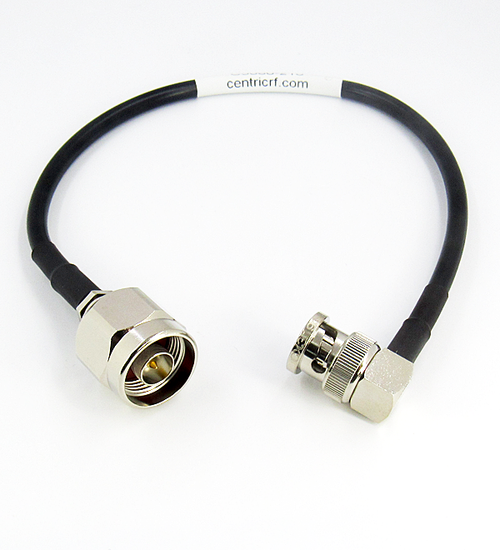 C5080-210-XX Custom Cable BNC/Male Right Angle to N/Male CRF200 3ghz Centric RF