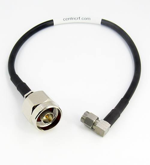 C5073-210-XX Custom Cable N/Male to SMA/Male Right Angle CRF200 6Ghz Centric RF