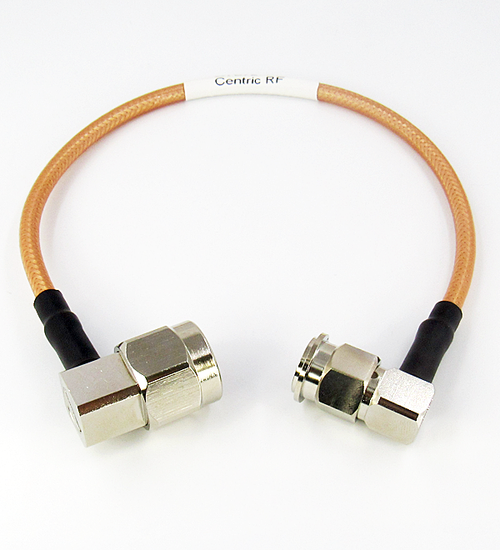 C7072-142-XX Custom Cable N/Male Right Angle to TNC/Male Right Angle RG142 3Ghz Centric RF