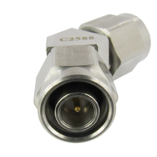 C2588 TNC 45 Degree Adapter 18Ghz Male to Male  VSWR 1.2 S Steel