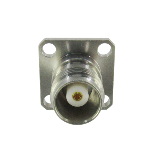 C2536 TNC 4 Hole Flange Adapter 18Ghz Female to Female  VSWR 1.15 S Steel