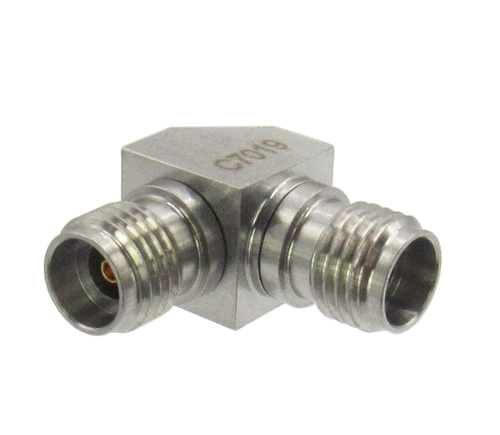 C7019 2.92mm Right Angle Adapter Female to Female Centric RF