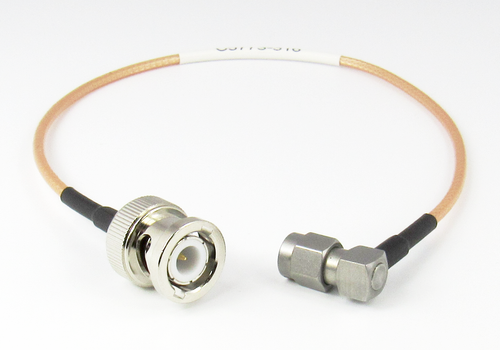 SMA Right-Angle Male to BNC Right-Angle Male RG316 Coax Low Loss Cable