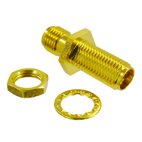 C7080 2.92mm Bulkhead Adapter Female to Female VSWR 1.15 40Ghz