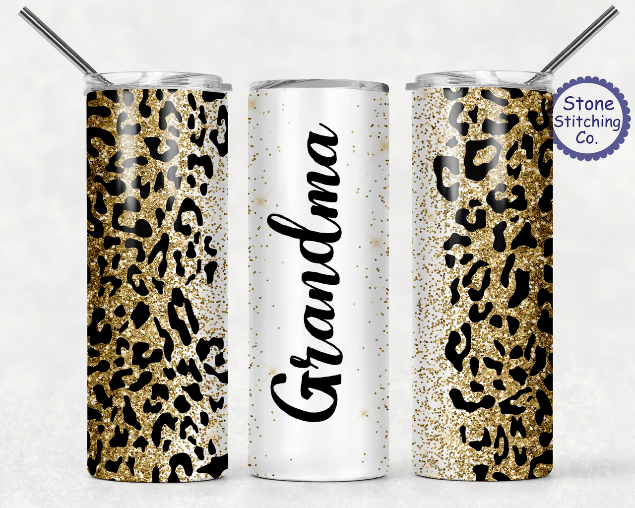 Leopard Tumbler Monogrammed