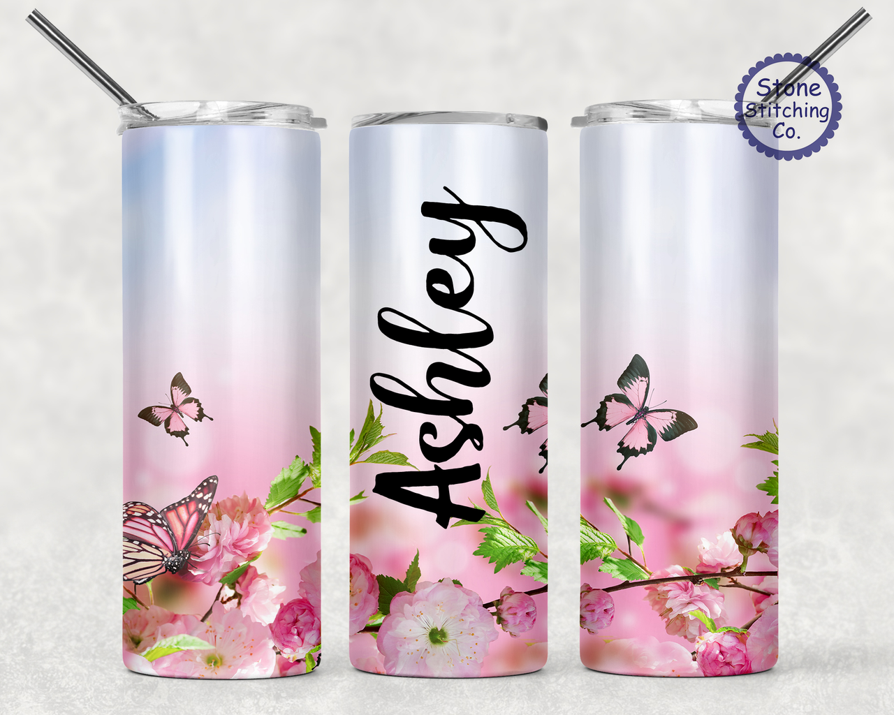 Butterfly Mandala - Engraved YETI Tumbler