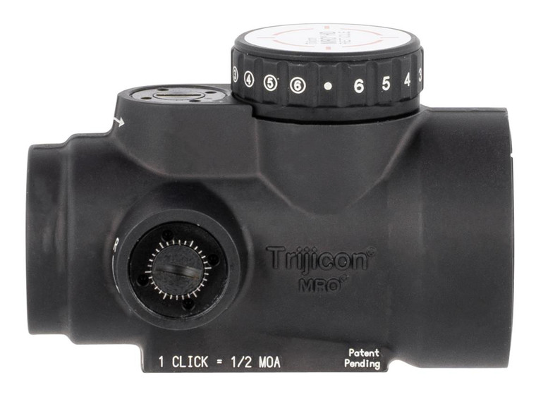 Trijicon 2200050 MRO HD Black Hardcoat Anodized 1x 25mm 2/68 MOA Illuminated Red LED Dot/Circle Reticle - 719307616004