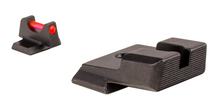 Trijicon 601032 Fiber Sight Set  Interchangeable Fiber Optic Green & Red Front, Black Rear Black Frame for S&W M&P, M&P M2.0 (Except M&P Shield, CORE) - 719307270251