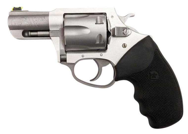 Charter Arms 53620 Boxer  38 Special 6rd 2.20" Matte Stainless Finished Barrel/Cylinder, Aluminum Frame w/Anodized Finish, Standard Hammer, Finger Grooved Black Rubber Grip - 678958536201