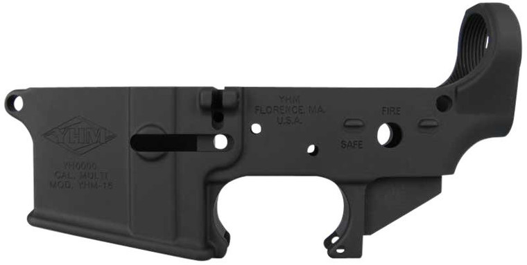 Yankee Hill 125 Stripped Lower Receiver 5.56x45mm NATO 7075-T6 Aluminum Black Anodized for AR-15 - 816701011272