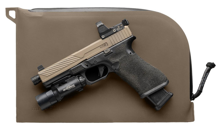 Magpul MAG1264-245 DAKA Single Pistol Case Flat Dark Earth 1 Handgun with Water-Repellant Zipper - 840815138112
