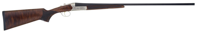 TriStar 38141 Bristol SxS 410 Gauge 28" 2rd 3" Silver Engraved with 24K Gold Inlay Rec Oiled Turkish Walnut Stock Right Hand (Full Size) Includes 5 MobilChoke - 713780381411