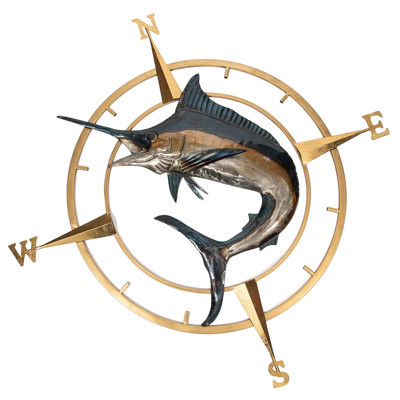 Marlin Compass Marlin Compass Rose W-3532-105 - Curious Cargo Home Decor