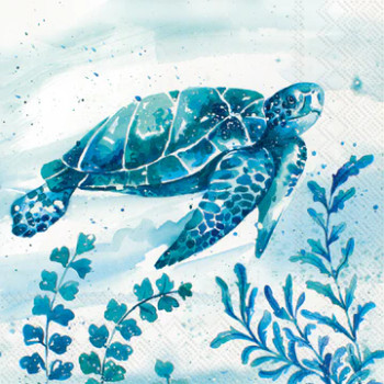 AQUAWORLD WATER TURTLE NAPKIN C-871200-34