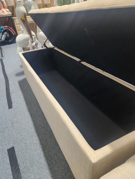 CREAM STORAGE BENCH LG SF026-CRM-LG-55