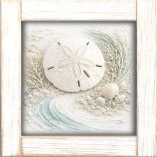 12x12 Sand Dollar Ocean Scene A-22-612-112
