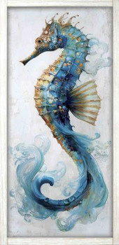 23x46 Seahorse LEFT FACING BLUE FIN PB-623-112
