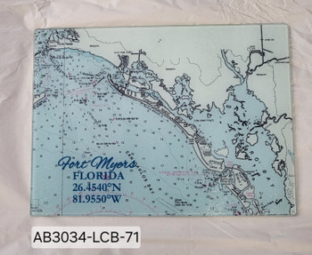 FT.MYERS NAUTICAL CUTTING BOARD SM AB3034-SCB-71