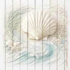 15x15 Sea Shell in Ocean Scene SL-1515-613-112