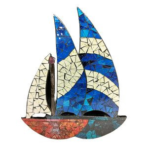 18" Mosaic Boat 24494-2